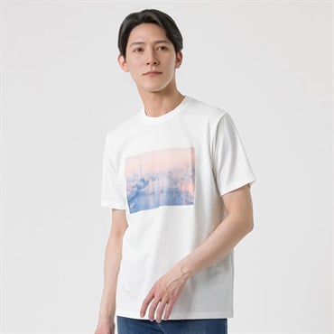 TVC(ティーヴィシー) SAVING THE PLANET by KATHARINE HAMNETT フォト半袖Tシャツ メンズ(シロ-S)