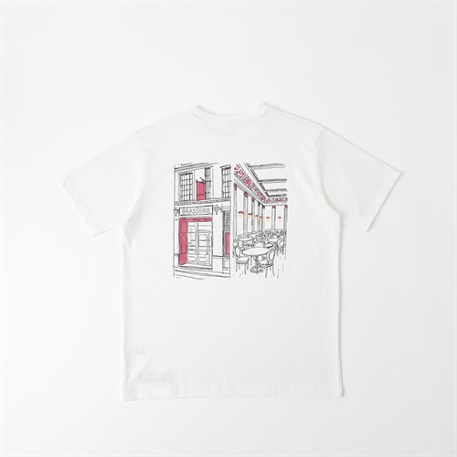 TVC(ティーヴィシー) SAVING THE PLANET by KATHARINE HAMNETT プリント半袖Tシャツ メンズ(シロ（バックプリント）-S)