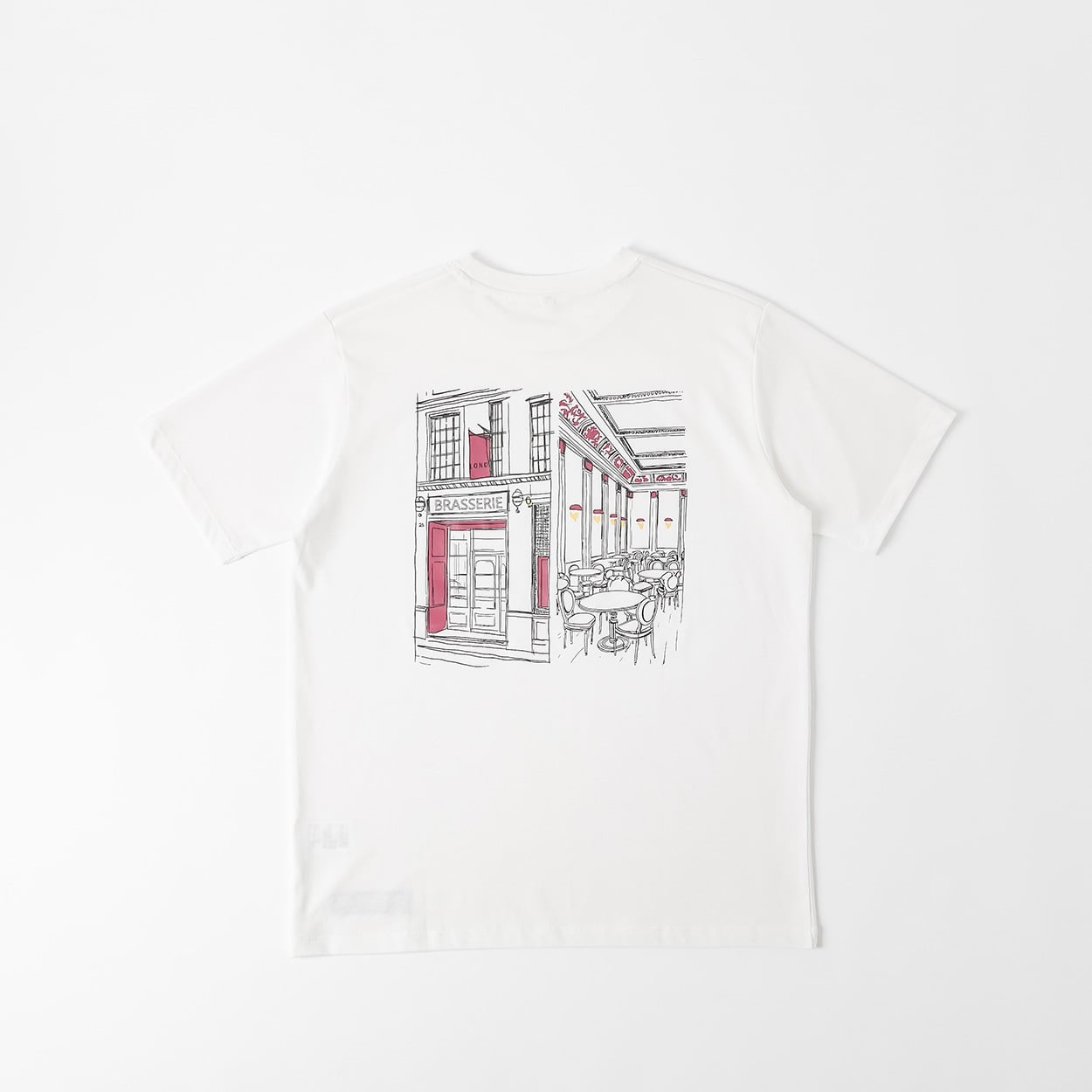 TVC(ティーヴィシー) SAVING THE PLANET by KATHARINE HAMNETT プリント半袖Tシャツ メンズ(シロ（バックプリント）-M)