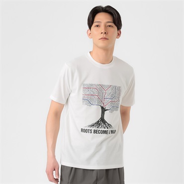 TVC(ティーヴィシー) SAVING THE PLANET by KATHARINE HAMNETT プリント半袖Tシャツ メンズ(Ａシロ-S)