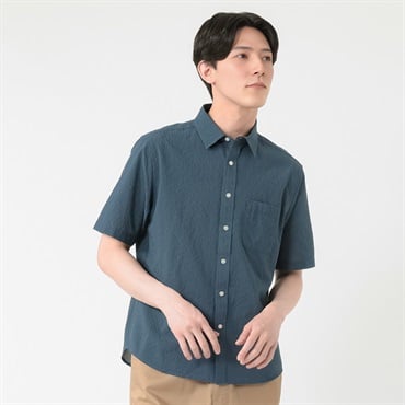 TVC(ティーヴィシー) サッカー半袖無地レギュラーシャツ メンズ(コイアオ-S)