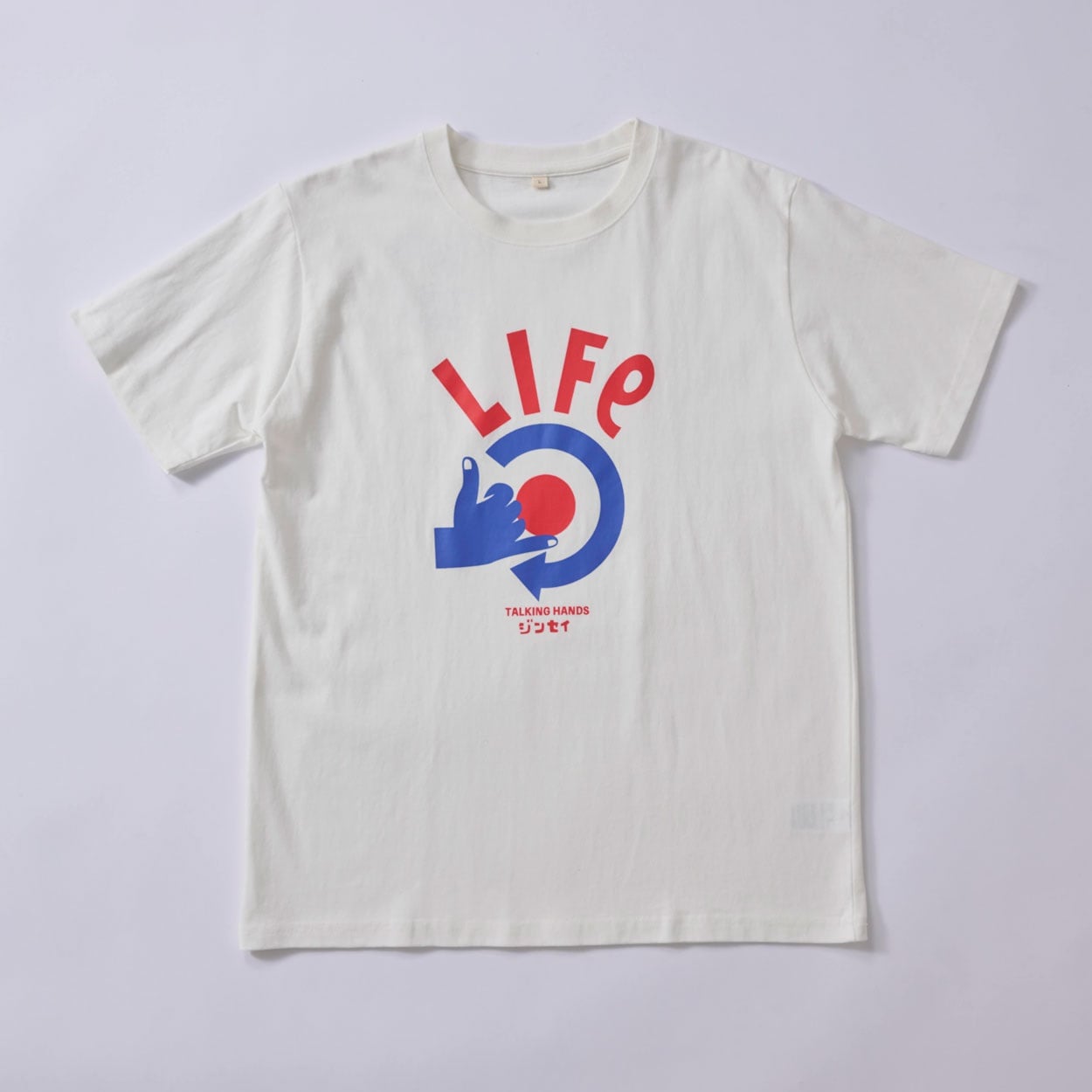 TVC(ティーヴィシー) トーキングハンズ半袖Tシャツ メンズ(Ａシロ-XL)