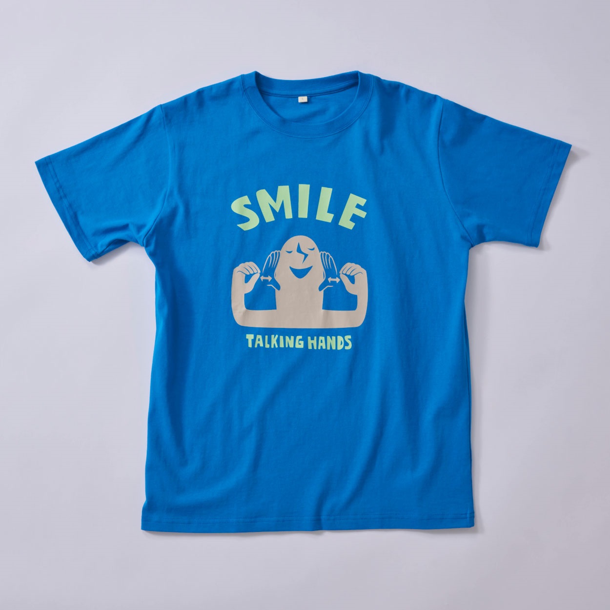 TVC(ティーヴィシー) トーキングハンズ半袖Tシャツ メンズ(アオ-L)