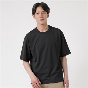 TVC(ティーヴィシー) 汗ジミが目立ちにくいポンチ5分袖Tシャツ メンズ