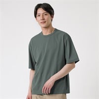 TVC(ティーヴィシー) 汗ジミが目立ちにくいポンチ5分袖Tシャツ メンズ(チャコ－ルグレ－-S)