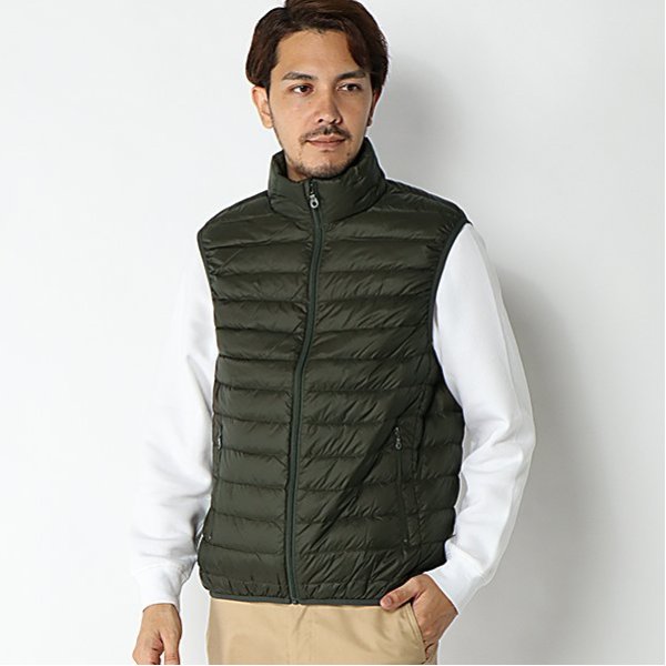 ライトダウンベスト スタンド衿 メンズ | イオンスタイルオンライン