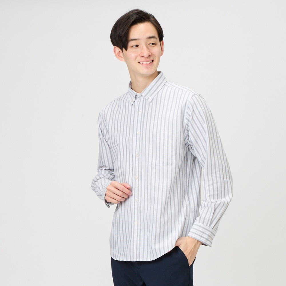 専用です。 TVC オックスストライプボタンダウンシャツ メンズ | イオンスタイル
