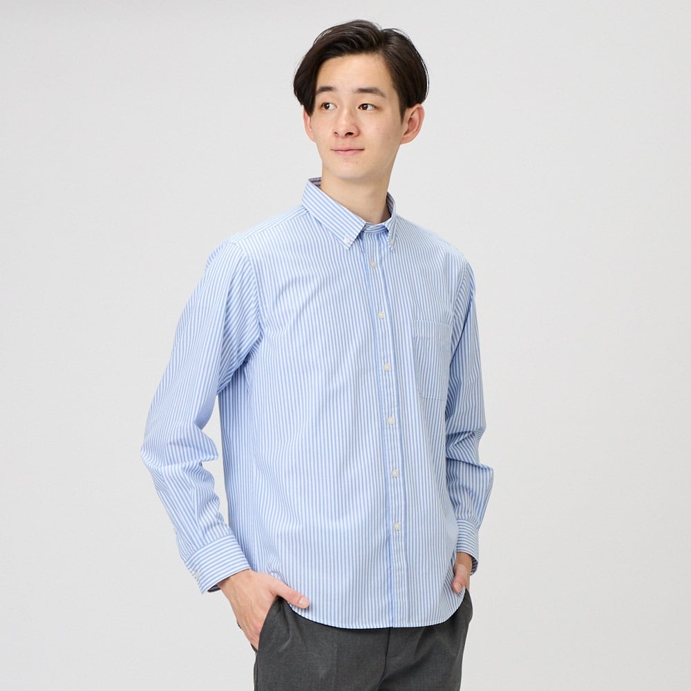 【木梨サイクル】即完売品 ストライプ ボタンダウンシャツ TVC ブロードストライプボタンダウンシャツ メンズ | イオンスタイル