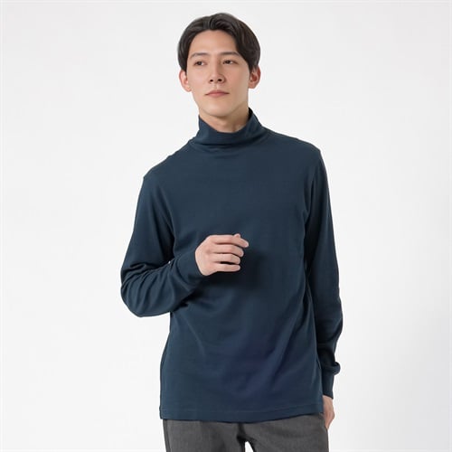 TVC(ティーヴィシー) コットン起毛タートルネック長袖Tシャツ メンズ(コイアオ-XS)