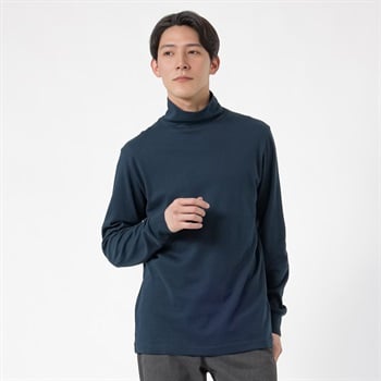 TVC(ティーヴィシー) コットン起毛タートルネック長袖Tシャツ メンズ(コイアオ-XS)