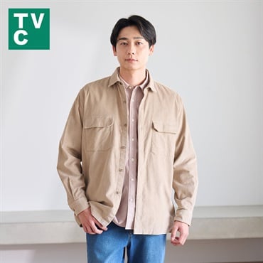 TVC(ティーヴィシー) コーデュロイ長袖オーバーシャツ メンズ