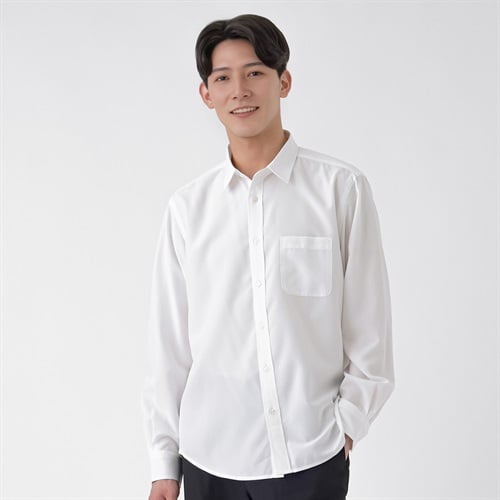 TVC(ティーヴィシー) さらさら長袖レギュラーシャツ メンズ