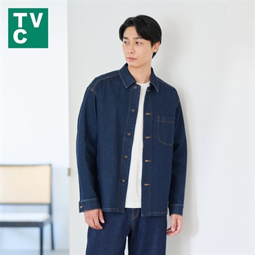 TVC(ティーヴィシー) かるデニ ストレッチブルゾン メンズ
