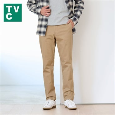 TVC(ティーヴィシー) ピースフィットウォーム レギュラーフィット スーパーストレッチ チノパンツ メンズ