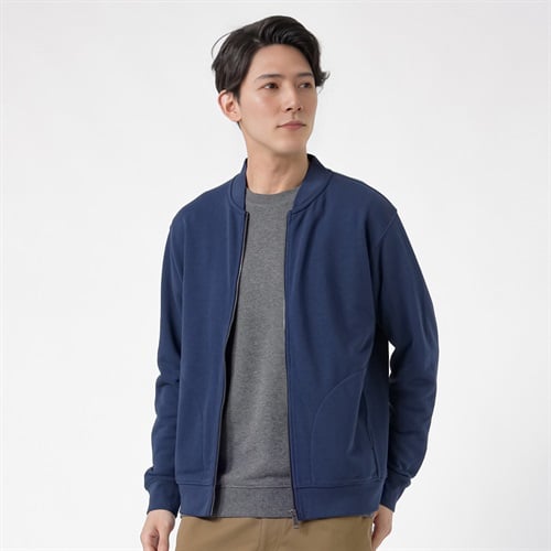TVC(ティーヴィシー) 裏毛スウェットスタンドカラーブルゾン メンズ(コイアオ-S)