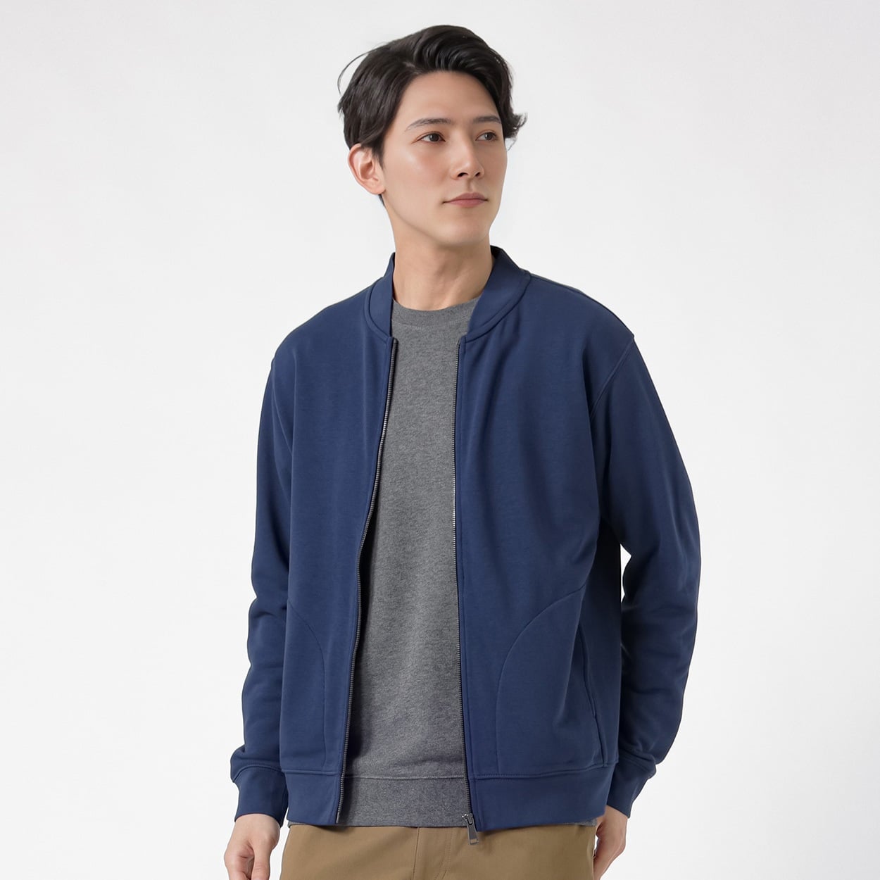 TVC(ティーヴィシー) 裏毛スウェットスタンドカラーブルゾン メンズ(コイアオ-XL)