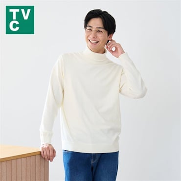 TVC(ティーヴィシー) ハイゲージ天竺タートルネックプルオーバー メンズ