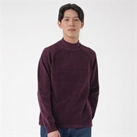 TVC(ティーヴィシー) ハイゲージモール天竺モックネックプルオーバー メンズ(コイムラサキ-S)