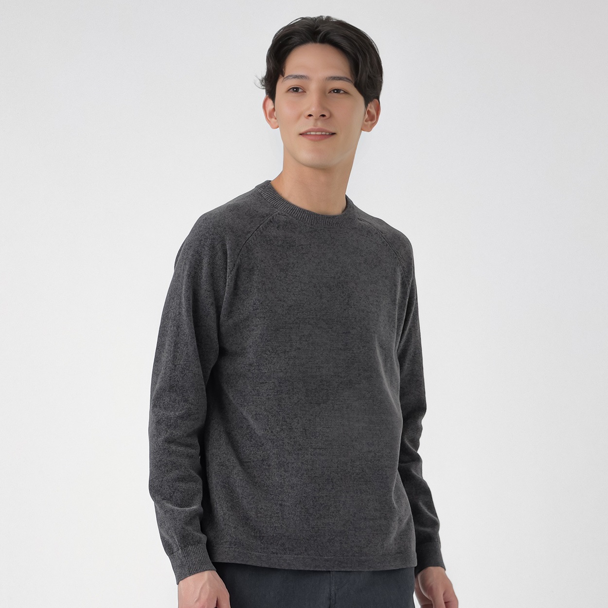 TVC(ティーヴィシー) ハイゲージモールクルーネックプルオーバー メンズ(チャコ－ルグレ－-XL)