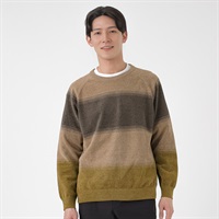 TVC(ティーヴィシー) ハイゲージモール天竺ボーダークルーネックプルオーバー メンズ(ウスチャ-S)