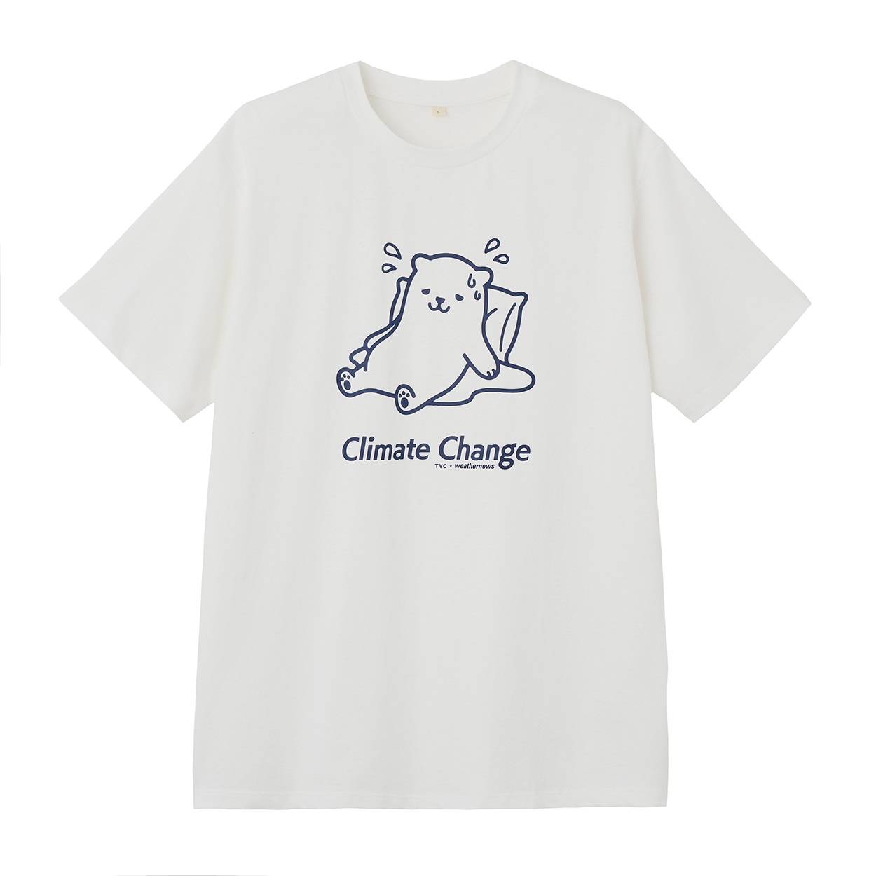 TVC(ティーヴィシー) 気温で色が変わるTシャツ by ウェザーニュース メンズ(Ａシロ（クマ）-S)