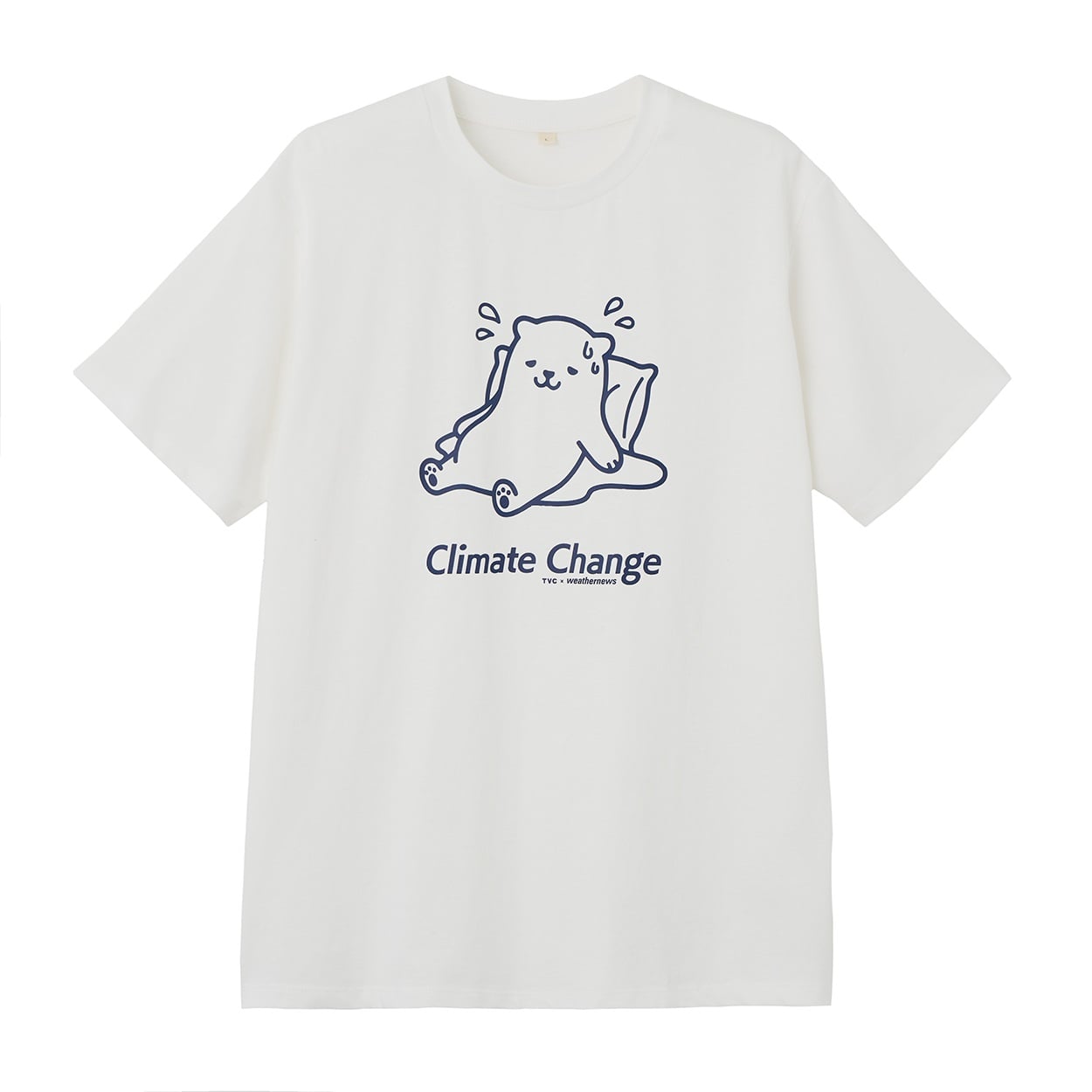 TVC(ティーヴィシー) 気温で色が変わるTシャツ by ウェザーニュース メンズ(Ａシロ（クマ）-XL)
