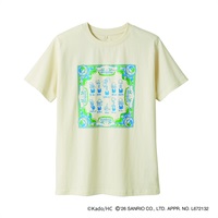 TVC(ティーヴィシー) Smile Talking Hands×シナモロール 手話モチーフTシャツ ユニセックス(キナリ(シナモンと手話）-XS)