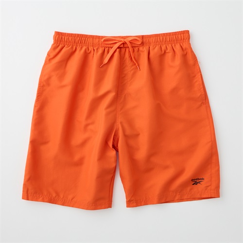 【ポイント20倍対象商品】サーフパンツ無地 メンズ(ダイダイ-M)