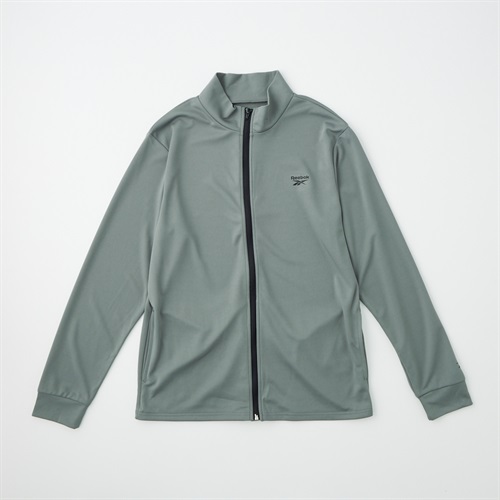 【ポイント20倍対象商品】Reebok(リーボック) 無地メッシュスタンド長袖フルジップ メンズ(チャコ－ルグレ－-M)