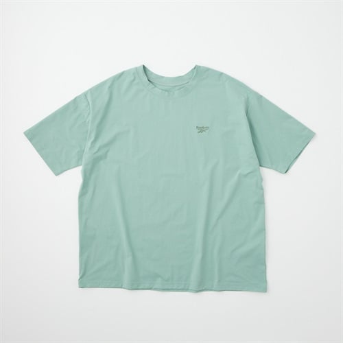 【ポイント20倍対象商品】Reebok(リーボック) 半袖ビックTシャツ メンズ(ミドリ-S)