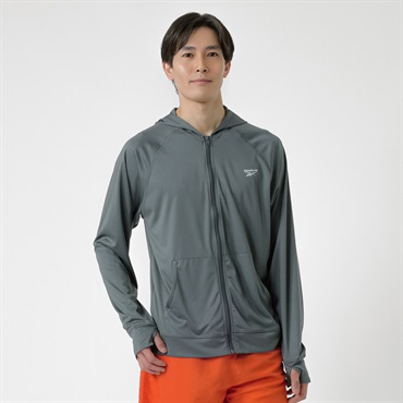 Reebok スムスUVパーカー メンズ(チャコ－ルグレ－-S)