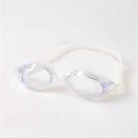 スイムゴーグル くもり止め付き メンズ(シロ-フリー)
