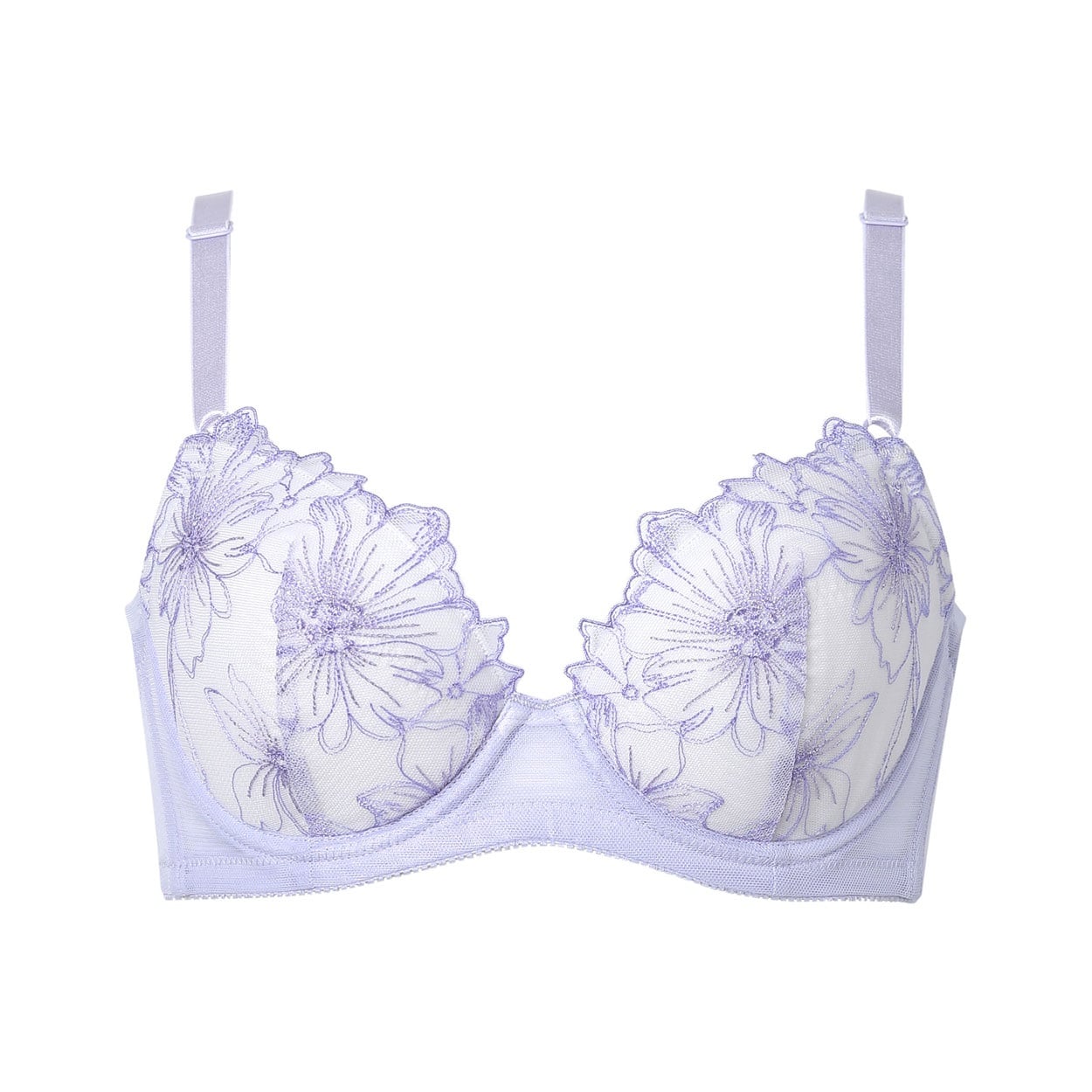 脇～背中すっきりシルエット 着やせシルエットブラ レディス fufu(フフ)(ＰＵ-C70)