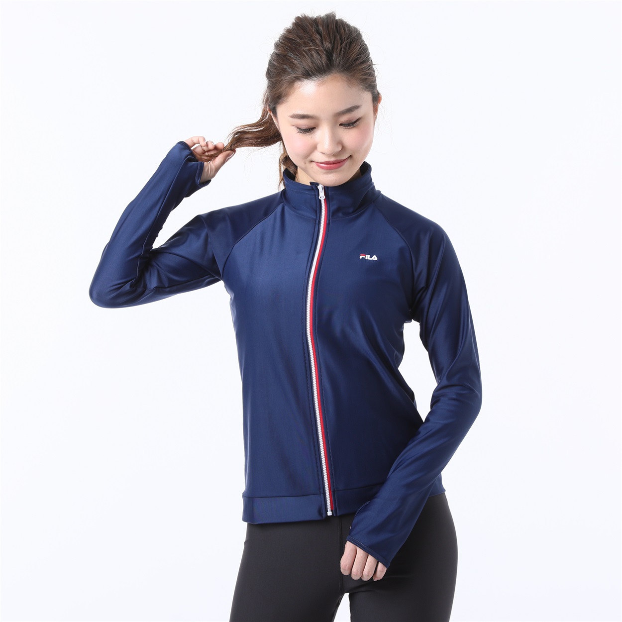 FILA(フィラ) スタンドラッシュガード 速乾素材 水陸両用 レディス(コイアオ-M)