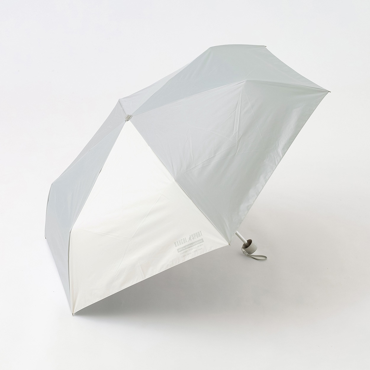 KANGOL SPORT(カンゴールスポーツ) 折傘 晴雨兼用 ユニセックス(グレー-55cm)