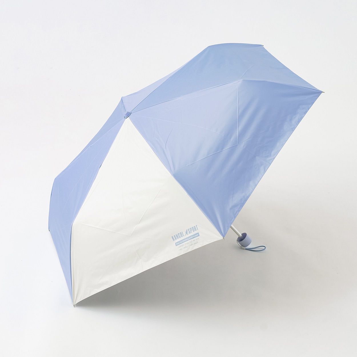 KANGOL SPORT(カンゴールスポーツ) 折傘 晴雨兼用 ユニセックス(ライトブルー-55cm)