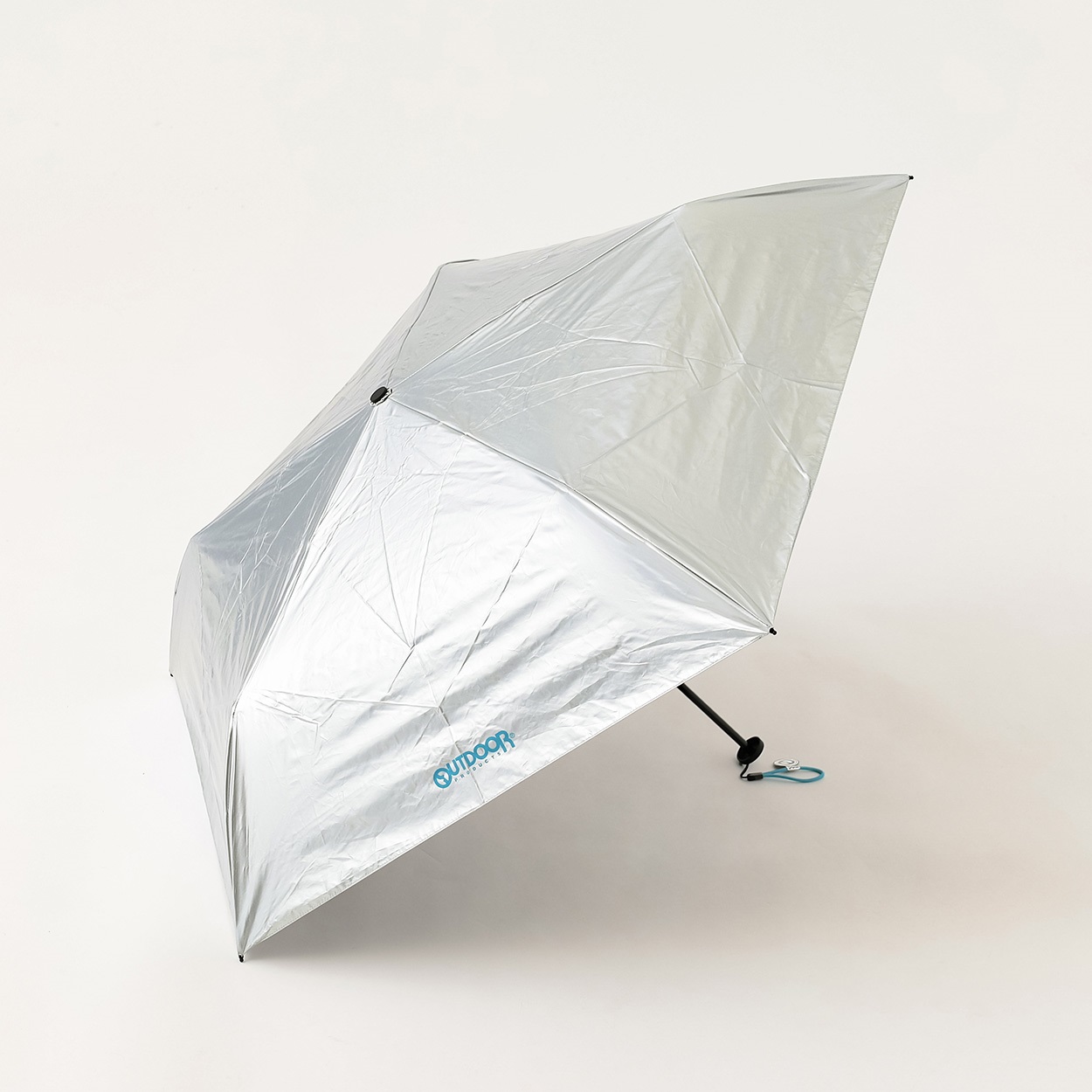 OUTDOOR PRODUCTS(アウトドア プロダクツ) 折傘 晴雨兼用 軽量 ユニセックス(ターコイズ-50cm)
