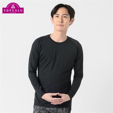 トップバリュ PEACE FIT(ピースフィット) COOL コンプレッションインナー クルーネック 長袖 強力接触冷感 メンズ