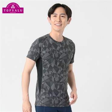 トップバリュ PEACE FIT(ピースフィット) COOL コンプレッションインナー クルーネック 半袖 強力接触冷感 メンズ
