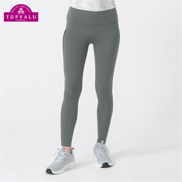 トップバリュ PEACE FIT(ピースフィット) COOL コンプレッションインナー ロングタイツ 強力接触冷感 レディス(グレ－-Ｓ)