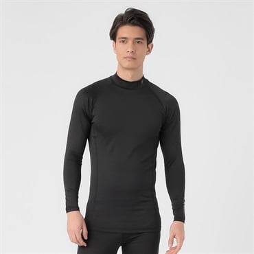 FILA(フィラ) インナーハイネック 吸水速乾 水陸両用 メンズ(ブラック×ブラックステッチ-Ｍ)