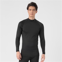 FILA(フィラ) インナーハイネック 吸水速乾 水陸両用 メンズ(ブラック×ブラックステッチ-Ｍ)