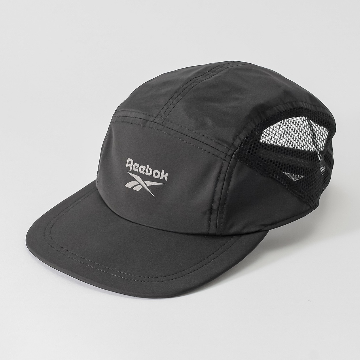 Reebok(リーボック) ランニングキャップ グラスホルダー付き ユニセックス(ブラック-フリー)
