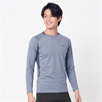 sporsium(スポージアム) コンプレッションインナー ウォーム クルーネック メンズ(ブルー-Ｍ)