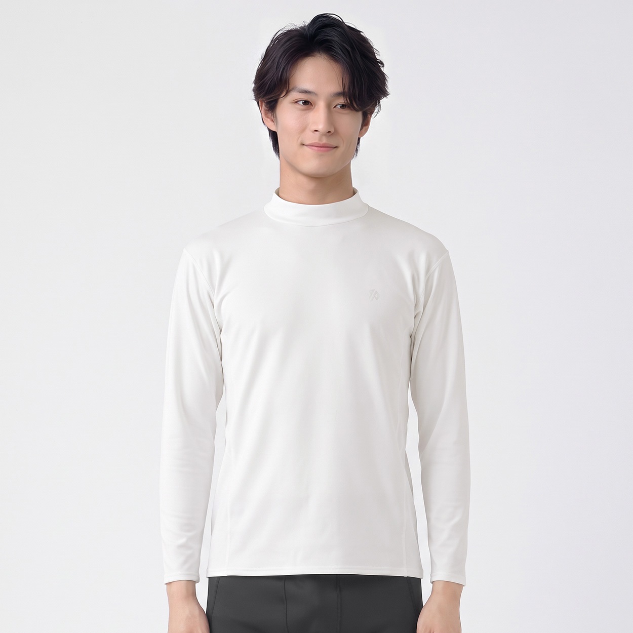sporsium(スポージアム) コンプレッションインナー ウォーム ハイネック メンズ(ホワイト-２ＸＬ)