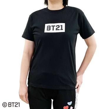 BT21ボックスロゴウシロスガタプリントTシャツ レディス | イオン