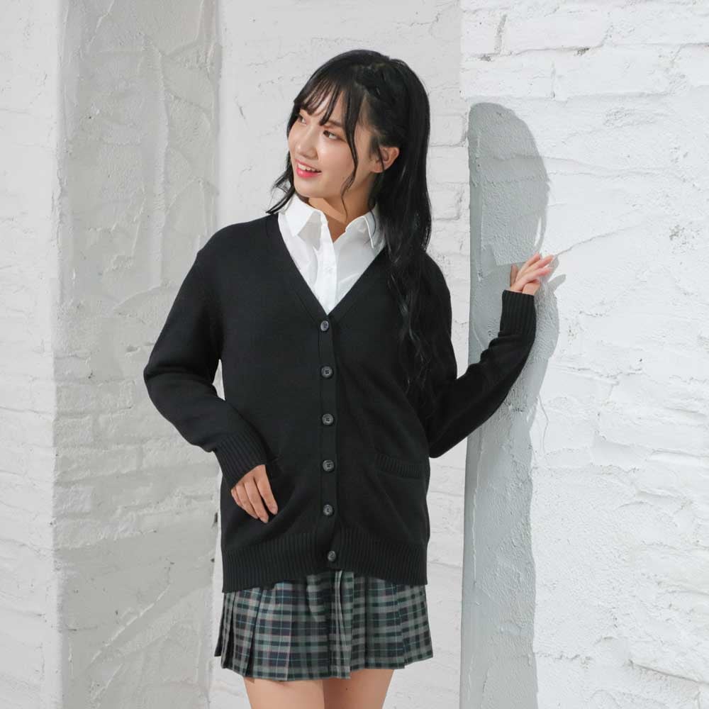 AEON イオン 女性スタッフ 制服 ブラウス スカート カーディガン