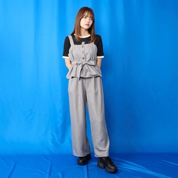 韓国麻調ビスチェセットアップ Doublefocus (ダブルフォーカス