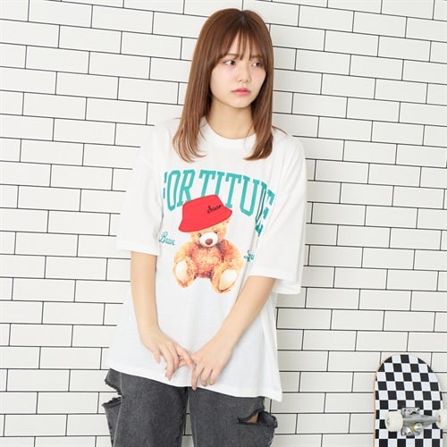 天竺クマハットTシャツ Doublefocus (ダブルフォーカス)