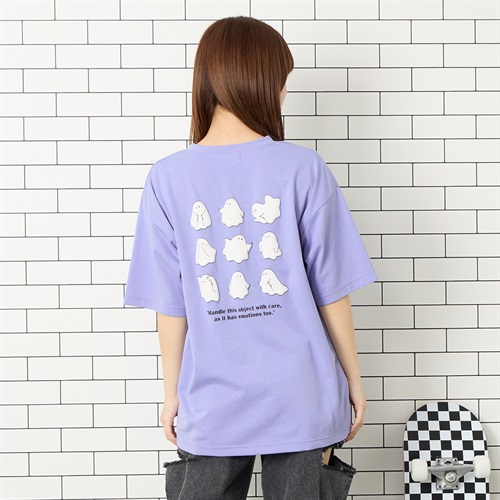 天竺半袖オバケTシャツ Doublefocus (ダブルフォーカス)(パープル-S)